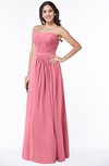 ColsBM Leslie Watermelon Classic Strapless Sleeveless Zipper Floor Length Ribbon Plus Size Bridesmaid Dresses