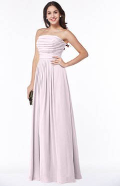 ColsBM Virginia Blush Simple Sweetheart Sleeveless Chiffon Floor Length Ruching Plus Size Bridesmaid Dresses