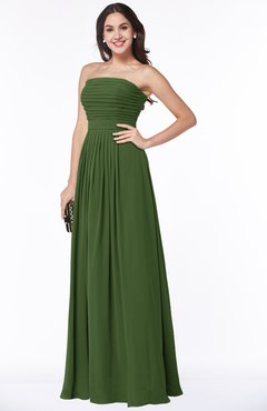 ColsBM Virginia Garden Green Simple Sweetheart Sleeveless Chiffon Floor Length Ruching Plus Size Bridesmaid Dresses