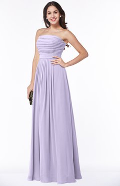 ColsBM Virginia Light Purple Simple Sweetheart Sleeveless Chiffon Floor Length Ruching Plus Size Bridesmaid Dresses