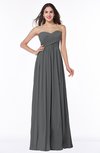 ColsBM Leyla Grey Modern A-line Sleeveless Zipper Chiffon Plus Size Bridesmaid Dresses
