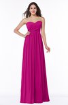 ColsBM Leyla Hot Pink Modern A-line Sleeveless Zipper Chiffon Plus Size Bridesmaid Dresses
