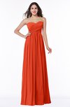 ColsBM Leyla Tangerine Tango Modern A-line Sleeveless Zipper Chiffon Plus Size Bridesmaid Dresses