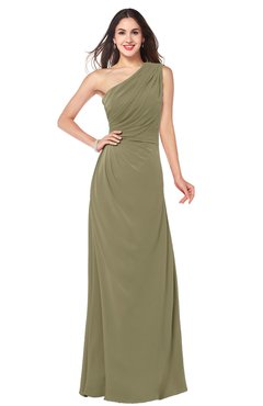 ColsBM Samantha Boa Vintage A-line Asymmetric Neckline Sleeveless Half Backless Draped Plus Size Bridesmaid Dresses