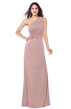 ColsBM Samantha Bridal Rose Vintage A-line Asymmetric Neckline Sleeveless Half Backless Draped Plus Size Bridesmaid Dresses