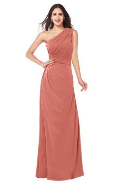 ColsBM Samantha Crabapple Vintage A-line Asymmetric Neckline Sleeveless Half Backless Draped Plus Size Bridesmaid Dresses