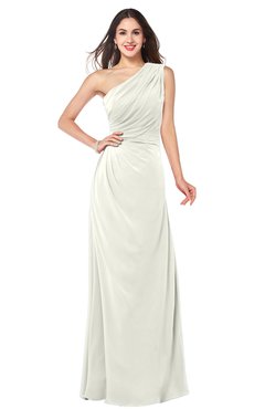 ColsBM Samantha Ivory Vintage A-line Asymmetric Neckline Sleeveless Half Backless Draped Plus Size Bridesmaid Dresses