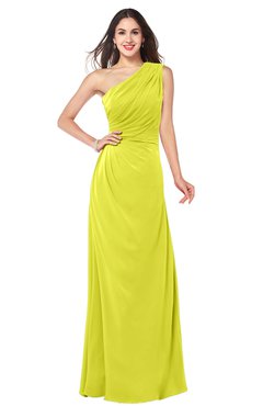 ColsBM Samantha Sulphur Spring Vintage A-line Asymmetric Neckline Sleeveless Half Backless Draped Plus Size Bridesmaid Dresses