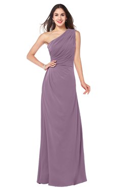 ColsBM Samantha Valerian Vintage A-line Asymmetric Neckline Sleeveless Half Backless Draped Plus Size Bridesmaid Dresses