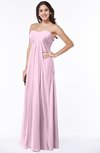 ColsBM Crystal Baby Pink Plain Empire Sleeveless Chiffon Ruching Plus Size Bridesmaid Dresses