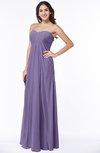 ColsBM Crystal Chalk Violet Plain Empire Sleeveless Chiffon Ruching Plus Size Bridesmaid Dresses