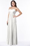 ColsBM Crystal Cloud White Plain Empire Sleeveless Chiffon Ruching Plus Size Bridesmaid Dresses