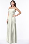 ColsBM Crystal Cream Plain Empire Sleeveless Chiffon Ruching Plus Size Bridesmaid Dresses