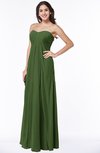 ColsBM Crystal Garden Green Plain Empire Sleeveless Chiffon Ruching Plus Size Bridesmaid Dresses