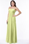 ColsBM Crystal Lime Green Plain Empire Sleeveless Chiffon Ruching Plus Size Bridesmaid Dresses