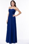 ColsBM Crystal Sodalite Blue Plain Empire Sleeveless Chiffon Ruching Plus Size Bridesmaid Dresses