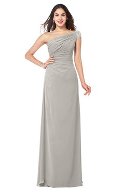 ColsBM Molly Ashes Of Roses Plain A-line Sleeveless Half Backless Floor Length Plus Size Bridesmaid Dresses