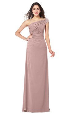 ColsBM Molly Bridal Rose Plain A-line Sleeveless Half Backless Floor Length Plus Size Bridesmaid Dresses