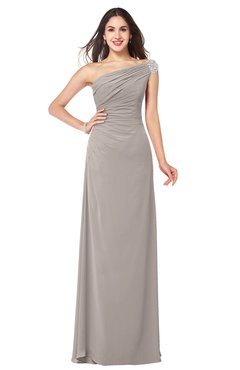 ColsBM Molly Fawn Plain A-line Sleeveless Half Backless Floor Length Plus Size Bridesmaid Dresses
