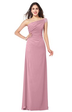 ColsBM Molly Rosebloom Plain A-line Sleeveless Half Backless Floor Length Plus Size Bridesmaid Dresses
