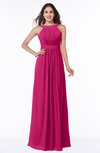 ColsBM Alicia Beetroot Purple Glamorous A-line Thick Straps Sleeveless Chiffon Sash Plus Size Bridesmaid Dresses