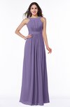 ColsBM Alicia Chalk Violet Glamorous A-line Thick Straps Sleeveless Chiffon Sash Plus Size Bridesmaid Dresses