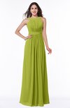 ColsBM Alicia Green Oasis Glamorous A-line Thick Straps Sleeveless Chiffon Sash Plus Size Bridesmaid Dresses