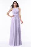 ColsBM Alicia Light Purple Glamorous A-line Thick Straps Sleeveless Chiffon Sash Plus Size Bridesmaid Dresses