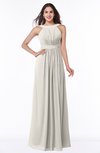 ColsBM Alicia Off White Glamorous A-line Thick Straps Sleeveless Chiffon Sash Plus Size Bridesmaid Dresses