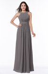 ColsBM Alicia Ridge Grey Glamorous A-line Thick Straps Sleeveless Chiffon Sash Plus Size Bridesmaid Dresses