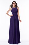 ColsBM Alicia Royal Purple Glamorous A-line Thick Straps Sleeveless Chiffon Sash Plus Size Bridesmaid Dresses