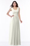 ColsBM Patricia Ivory Plain Zipper Chiffon Floor Length Ruching Plus Size Bridesmaid Dresses