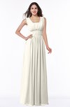 ColsBM Patricia Whisper White Plain Zipper Chiffon Floor Length Ruching Plus Size Bridesmaid Dresses