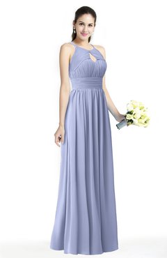 ColsBM Cherish Lavender Traditional A-line Jewel Sleeveless Zipper Sash Bridesmaid Dresses