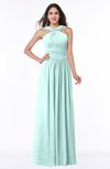 ColsBM Marie Blue Glass Plain A-line Jewel Sleeveless Chiffon Bridesmaid Dresses