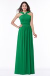 ColsBM Marie Green Plain A-line Jewel Sleeveless Chiffon Bridesmaid Dresses