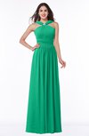 ColsBM Marie Pepper Green Plain A-line Jewel Sleeveless Chiffon Bridesmaid Dresses
