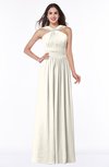 ColsBM Marie Whisper White Plain A-line Jewel Sleeveless Chiffon Bridesmaid Dresses