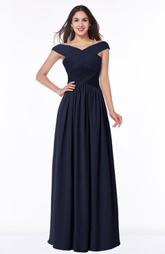 ColsBM Wendy Peacoat Classic A-line Off-the-Shoulder Sleeveless Zip up Floor Length Plus Size Bridesmaid Dresses