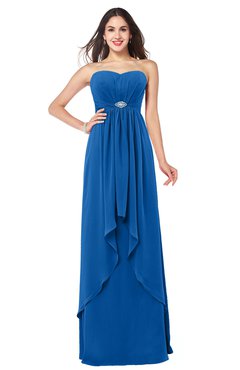 ColsBM Nathalie Royal Blue Sexy A-line Sweetheart Sleeveless Floor Length Rhinestone Plus Size Bridesmaid Dresses