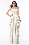 ColsBM Wren Whisper White Informal Sleeveless Half Backless Chiffon Floor Length Plus Size Bridesmaid Dresses