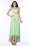 ColsBM Sierra Light Green Classic Trumpet Strapless Half Backless Chiffon Bridesmaid Dresses