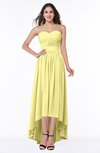 ColsBM Sierra Pastel Yellow Classic Trumpet Strapless Half Backless Chiffon Bridesmaid Dresses