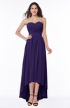 ColsBM Sierra Royal Purple Classic Trumpet Strapless Half Backless Chiffon Bridesmaid Dresses