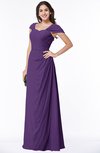 ColsBM Clare Pansy Modest Sweetheart Short Sleeve Floor Length Pleated Plus Size Bridesmaid Dresses