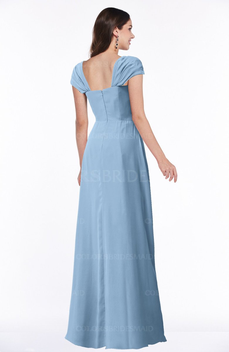 plus size sky blue bridesmaid dresses