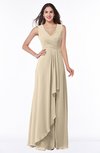 ColsBM Melody Novelle Peach Glamorous A-line Sleeveless Zipper Chiffon Floor Length Plus Size Bridesmaid Dresses
