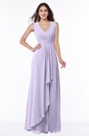 ColsBM Melody Pastel Lilac Glamorous A-line Sleeveless Zipper Chiffon Floor Length Plus Size Bridesmaid Dresses