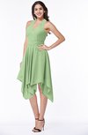 ColsBM Delaney Gleam Cute A-line Sleeveless Zip up Chiffon Tea Length Plus Size Bridesmaid Dresses