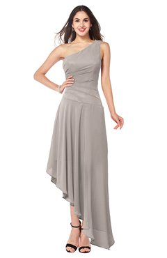 ColsBM Angela Fawn Simple A-line One Shoulder Half Backless Ruching Plus Size Bridesmaid Dresses